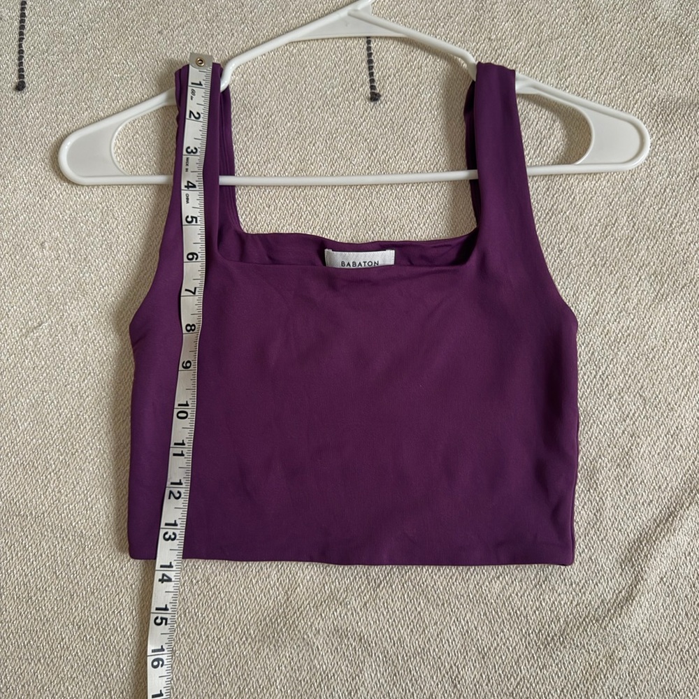 Aritzia Babaton Contour Square Neck Tank (color dewberry purple) - Picture 2 of 7